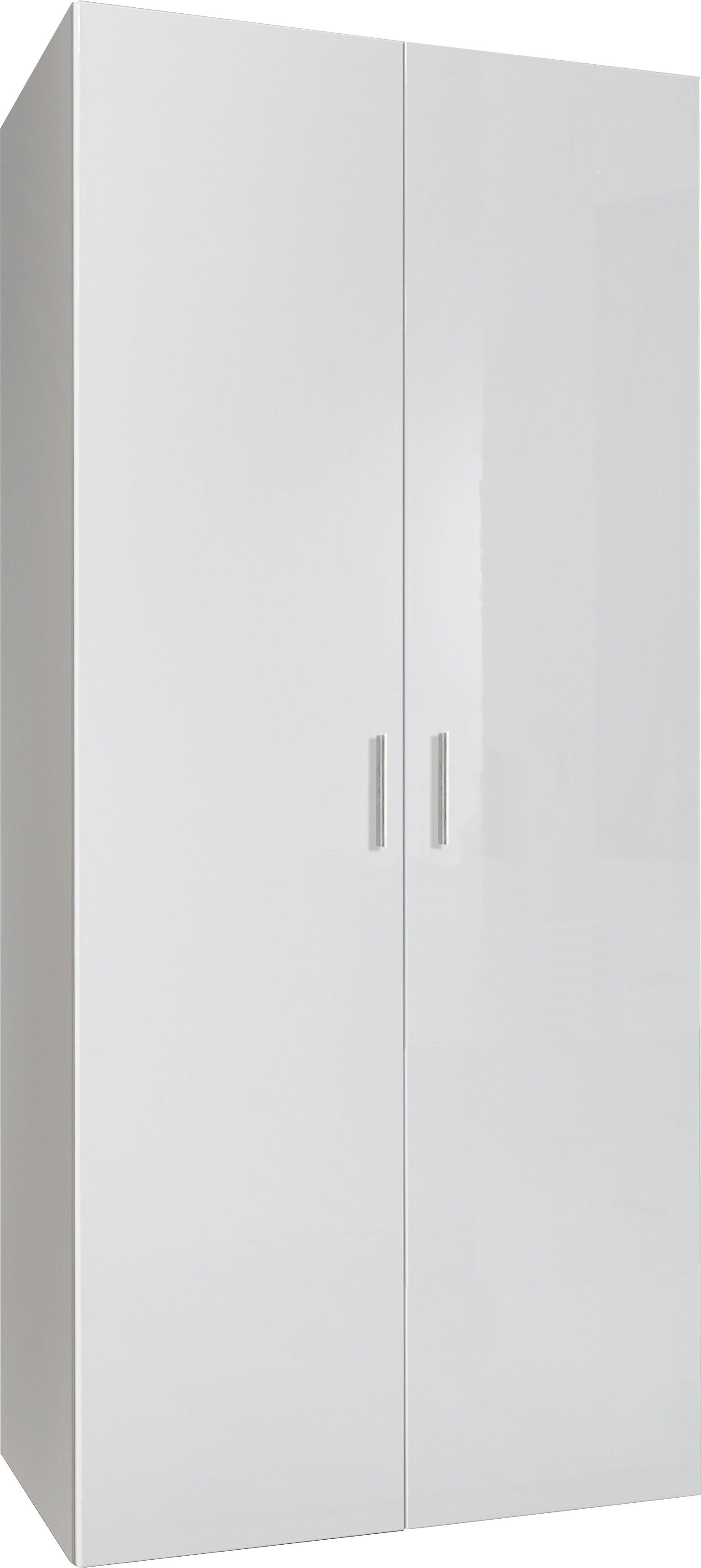Wimex Malta Schrank 80x54 cm Hochglanz Lack Weiß/Weiß