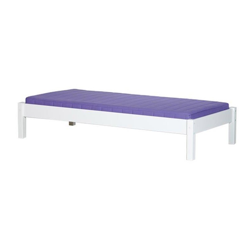Manis-h Einzelbett ohne Lattenrost  140x200 cm einfarbig  - 22 Farben wählbar
