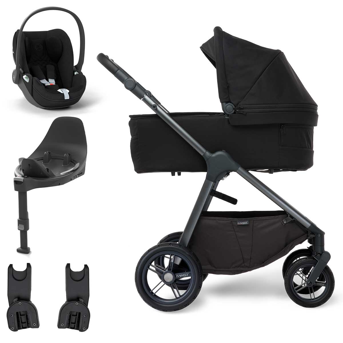 Mast Swiss M.5x Kinderwagen ONYX Bundle