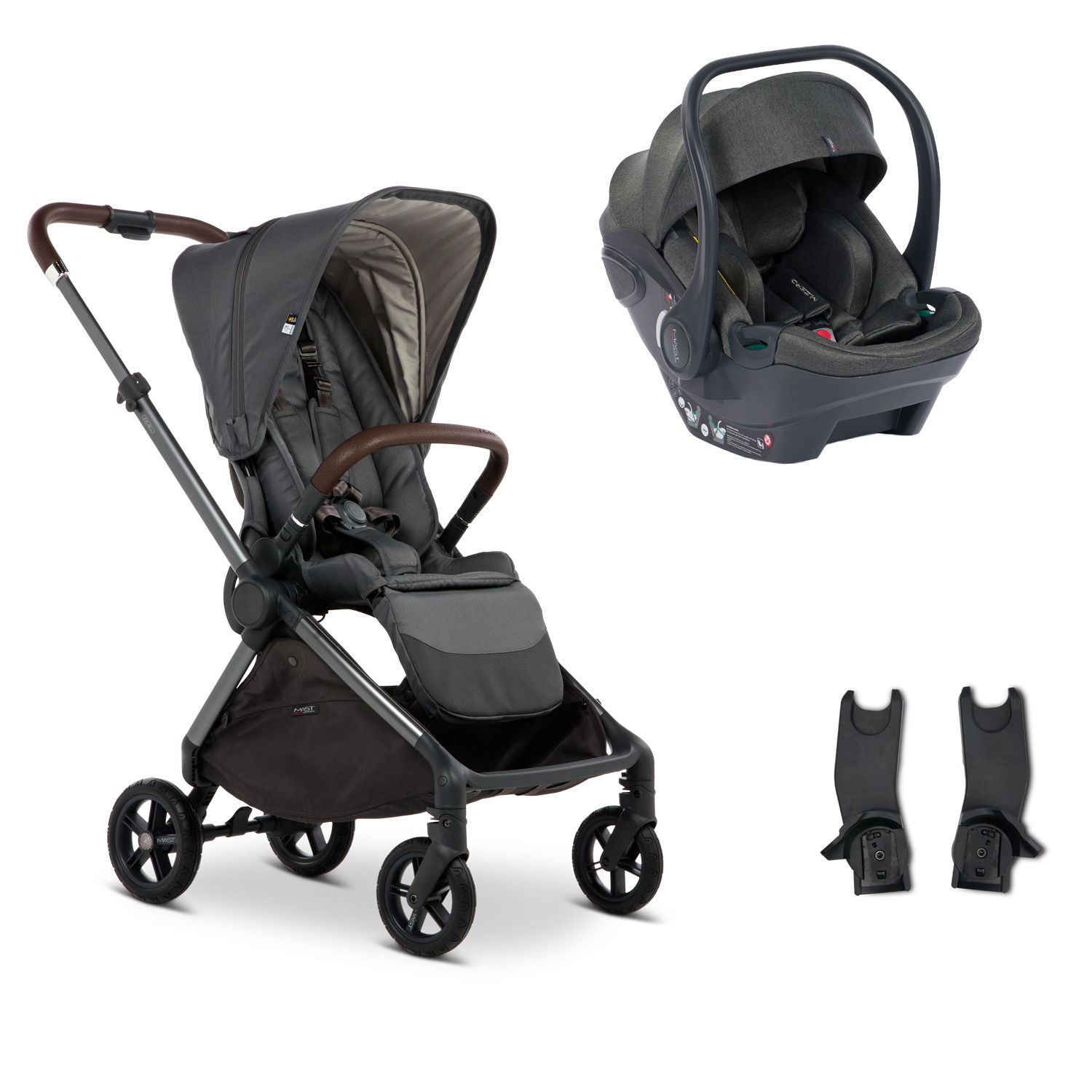 Mast Swiss M.6x VOLCANIC ASH Sportwagen DUO-Set