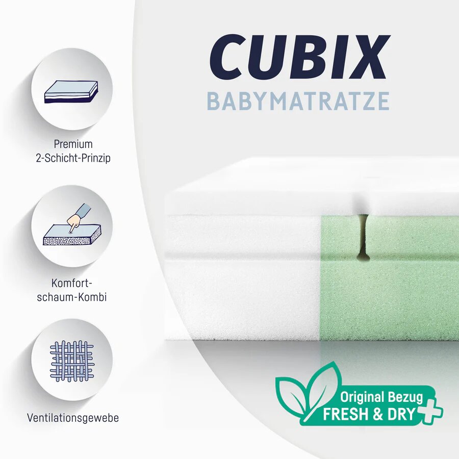 Zöllner Babymatratze Cubix 70x140 cm