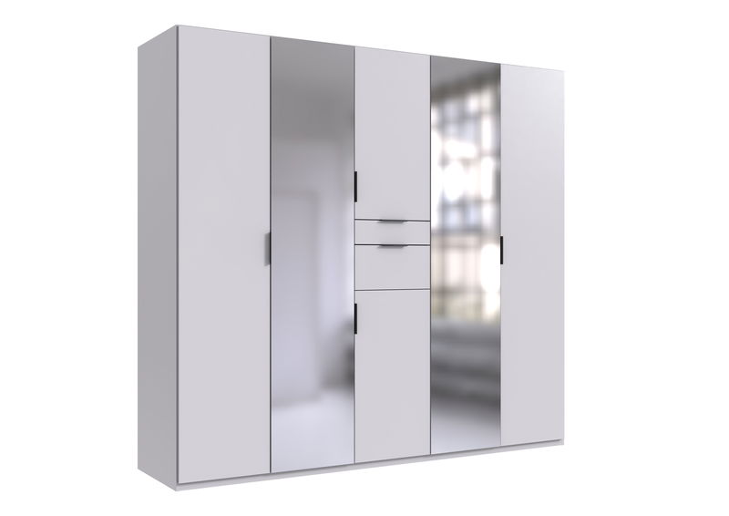 Wimex Moldau Drehtürenschrank 225CM Weiss Wimex Moldau Drehtürenschrank 225CM Weiss