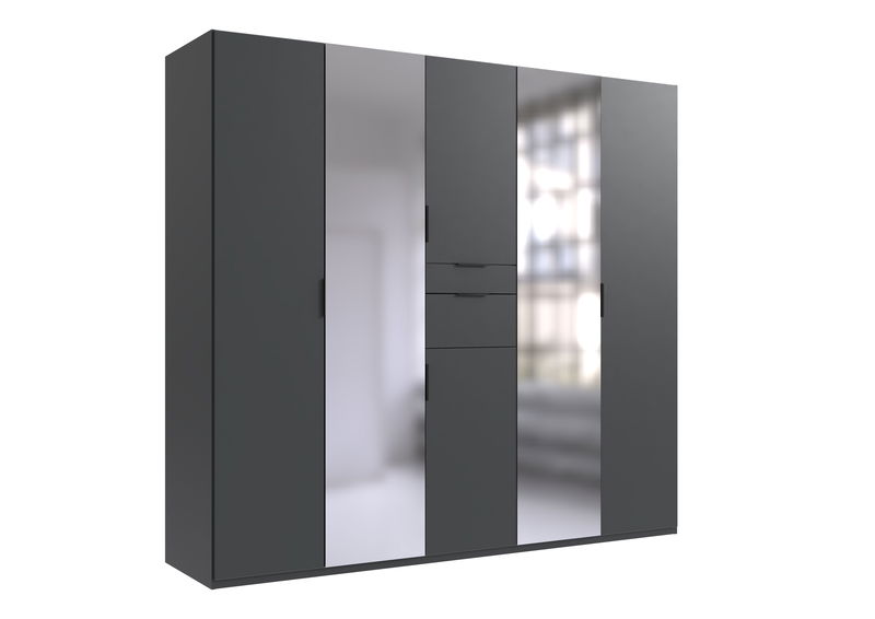 Wimex Moldau Drehtürenschrank 225CM Graphit Wimex Moldau Drehtürenschrank 225CM Graphit