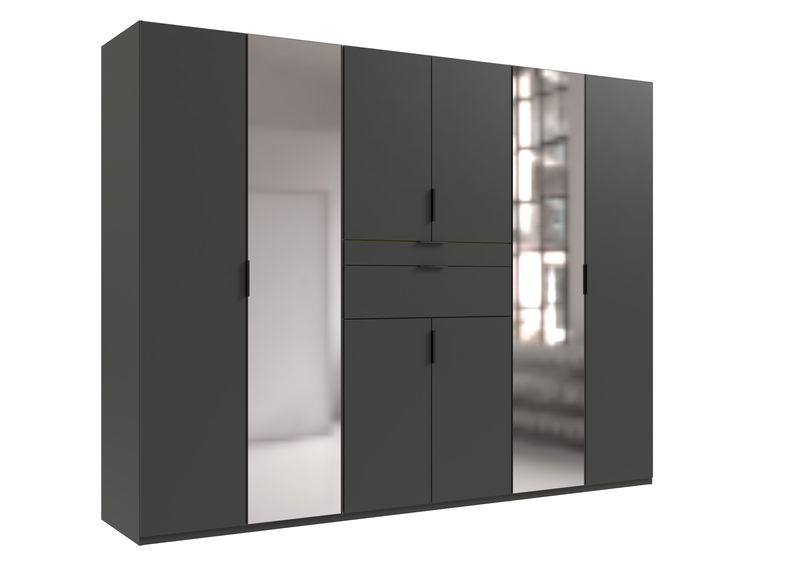 Wimex Moldau Drehtürenschrank 270CM Graphit Wimex Moldau Drehtürenschrank 270CM Graphit
