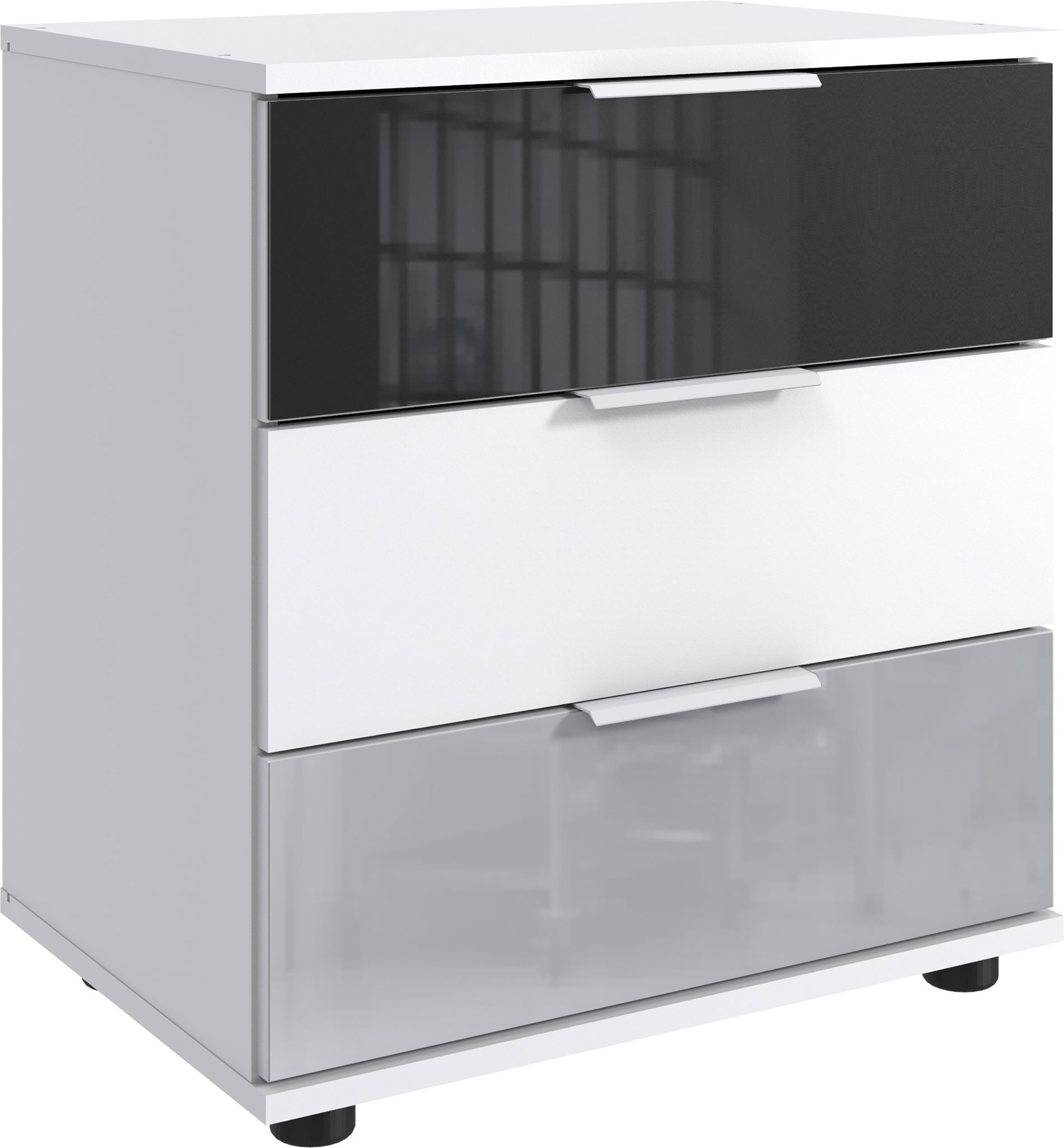 Wimex Monaco Nachtschrank Weiß/Grey