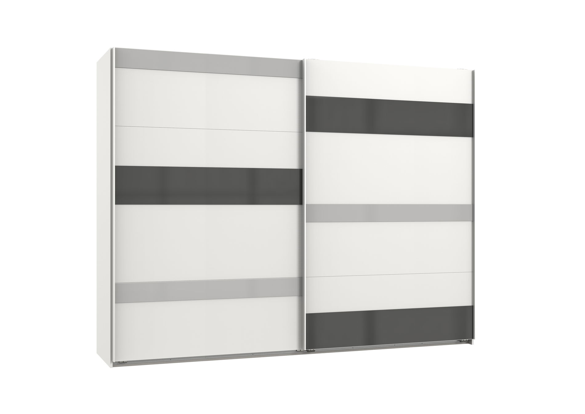 Wimex Monaco Schwebetürenschrank 270 cm Weiß/Grey