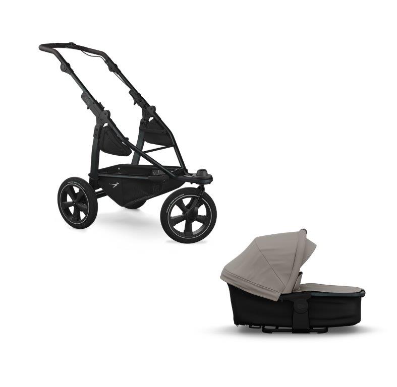 tfk mono2 Kombikinderwagen sand mit Luftrad-Set