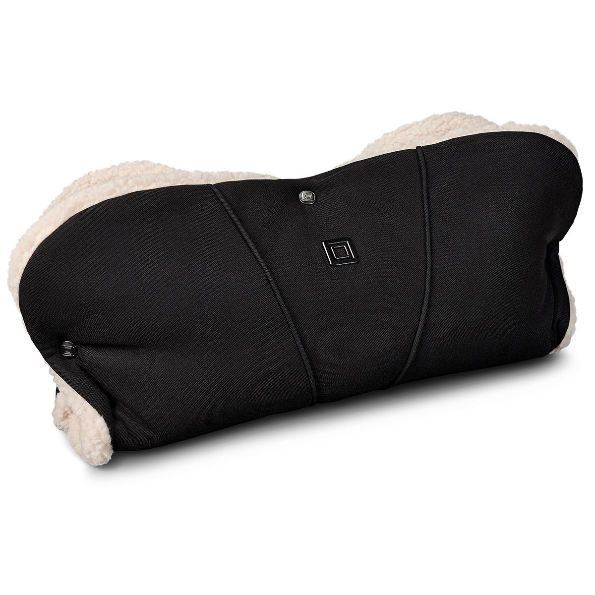 Moon Premium Handmuff Onyx mit wärmendem Kunstfelleinsatz