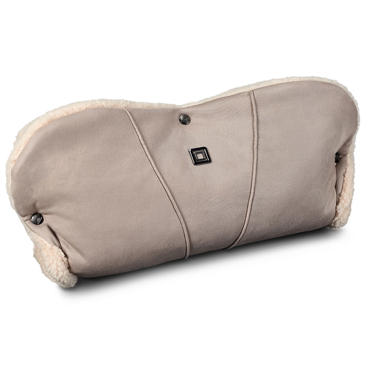 Moon Premium Handmuff sand mit wärmendem Kunstfelleinsatz