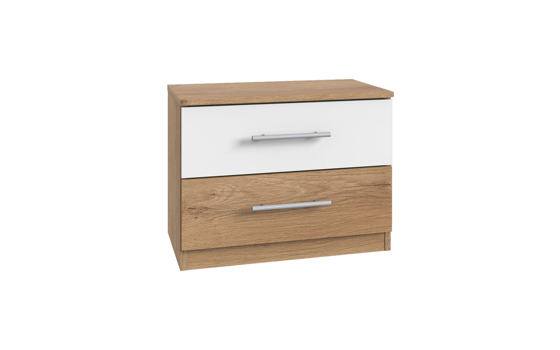 Wimex Nora Nachtschrank Plankeneiche-Nachbildung/Weiß