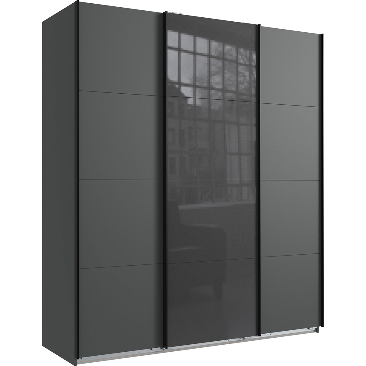 Wimex Norderstedt Schwebetürenschrank 180x208 cm Graphit