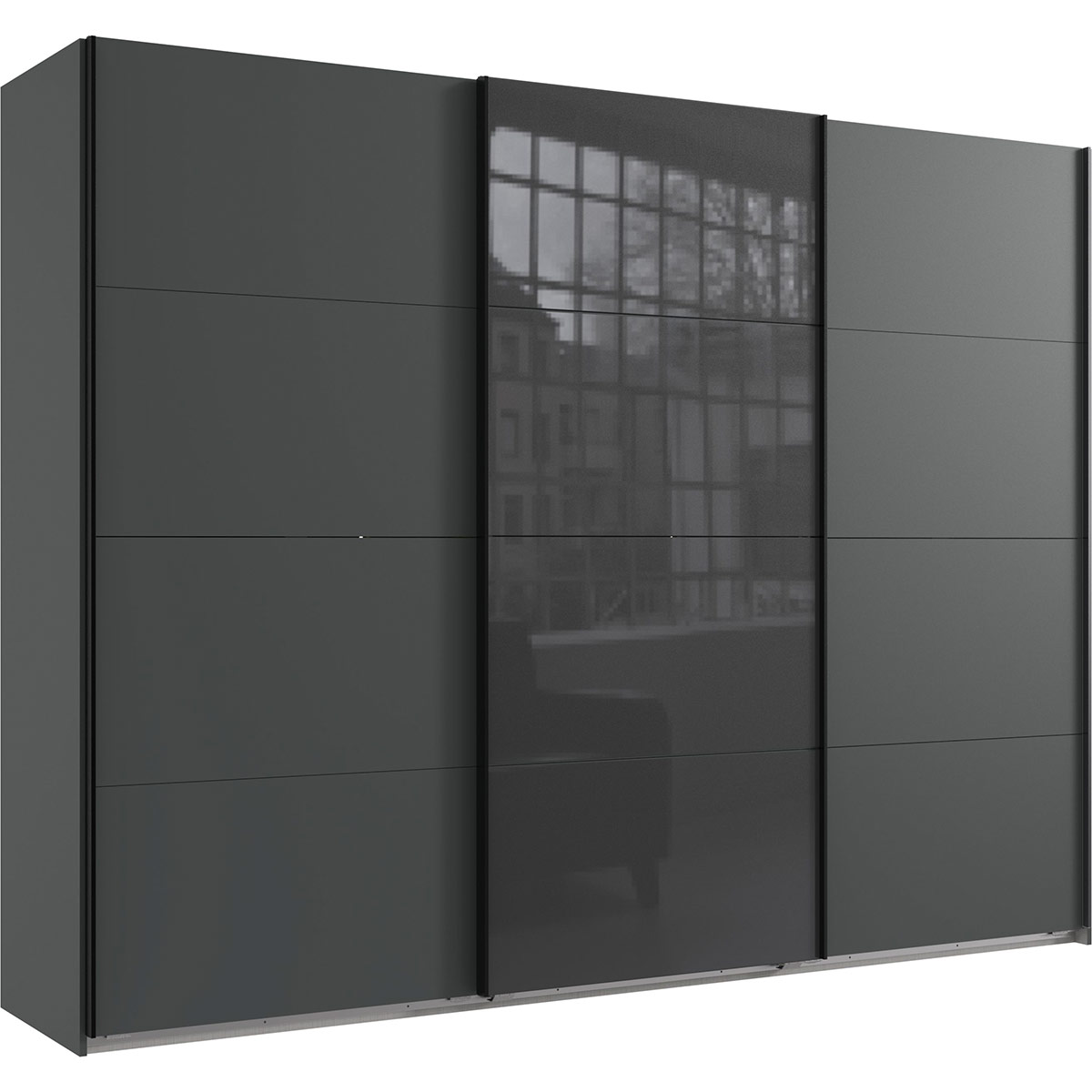 Wimex Norderstedt Schwebetürenschrank 270x208 cm Graphit