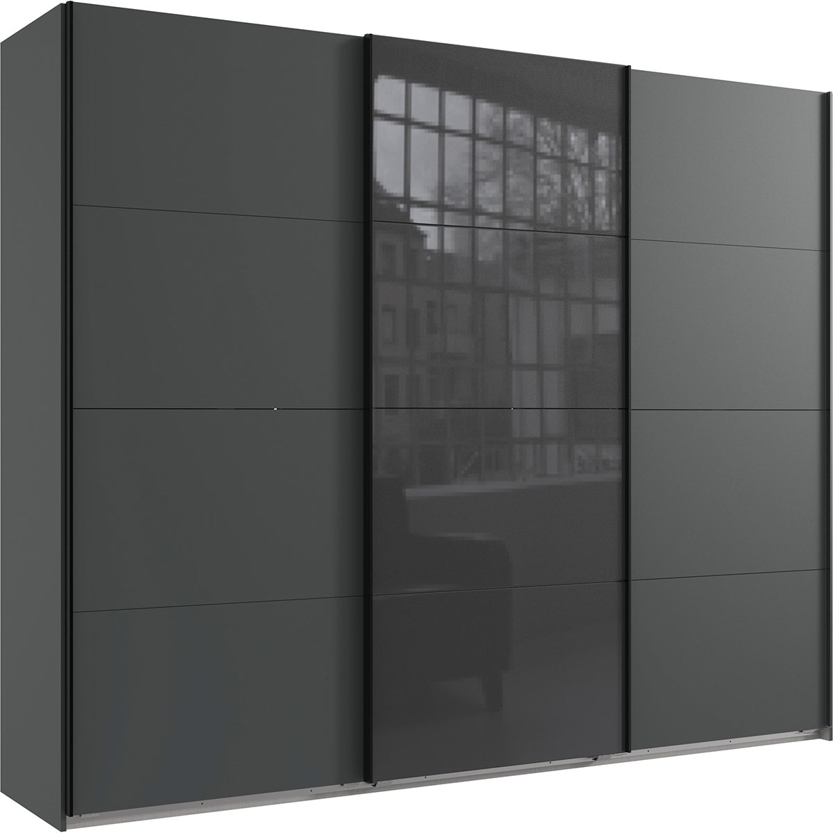 Wimex Norderstedt Schwebetürenschrank 270x236 cm Graphit