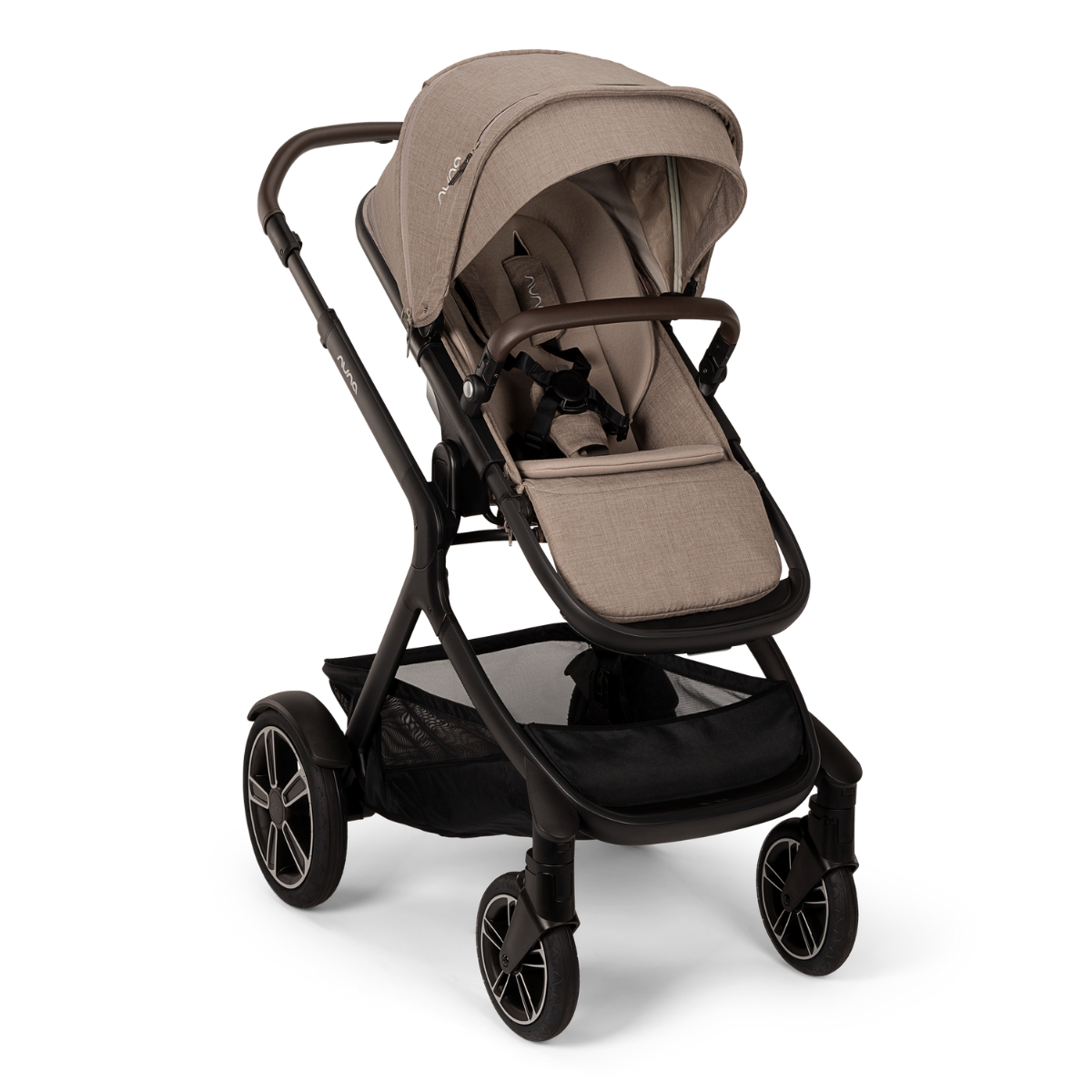 Nuna DEMI next Kinderwagen mit magnetischem Verschluss inkl. Adapter und Regenverdeck Cedar