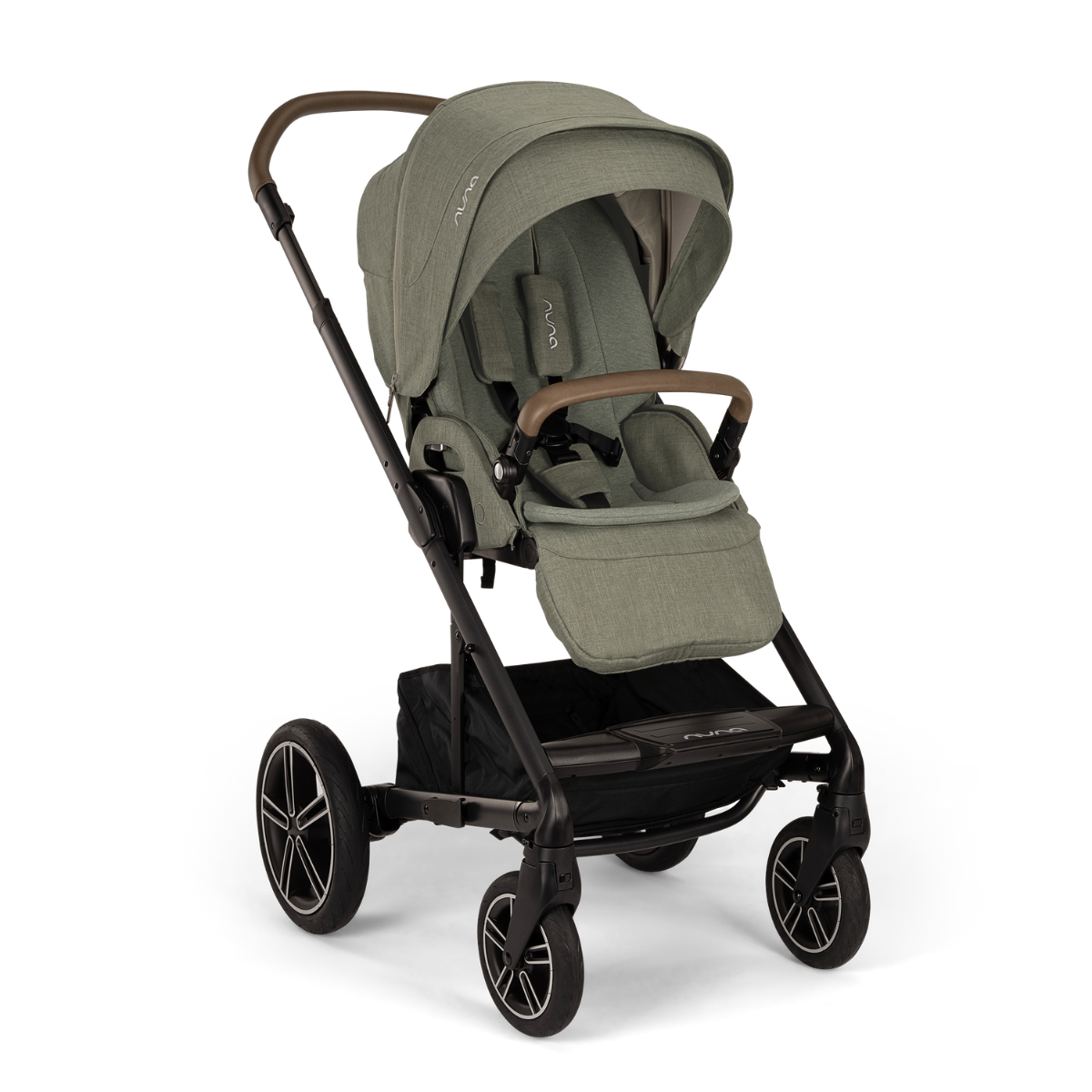 Nuna MIXX next Kinderwagen Pine inkl. Kniedecke, Adapter, Regenverdeck