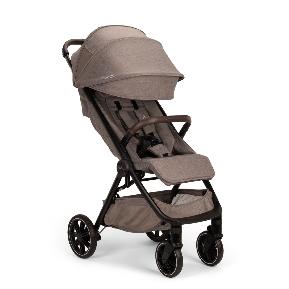 Nuna TRVL lx Kompakt-Buggy inkl. Regenverdeck und Transporttasche Cedar