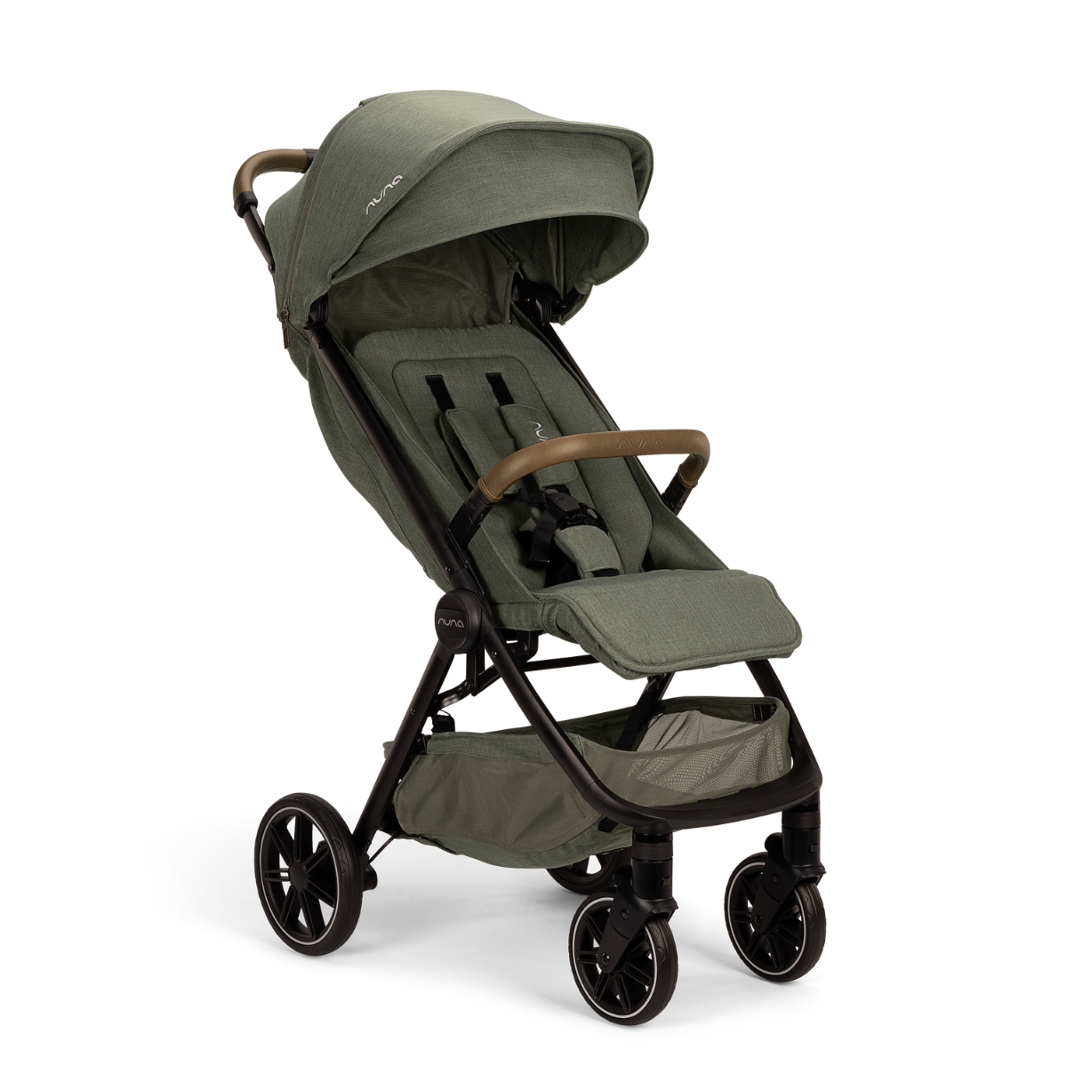 Nuna TRVL lx Kompakt-Buggy inkl. Regenverdeck und Transporttasche Pine