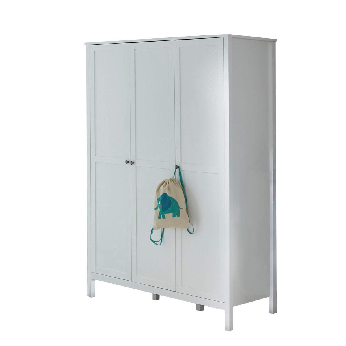 trendteam Ole Kleiderschrank 3-türig weiß