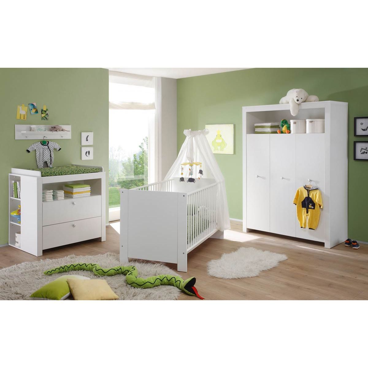 trendteam Olivia Babyzimmer 3-türiger Schrank