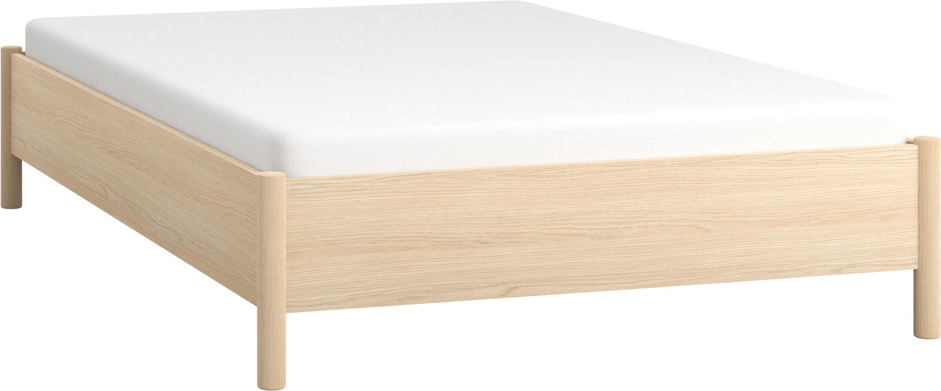 Vox OMM - Bett ohne Kopfteil mit Holzlatten 140x200cm / Eiche hell