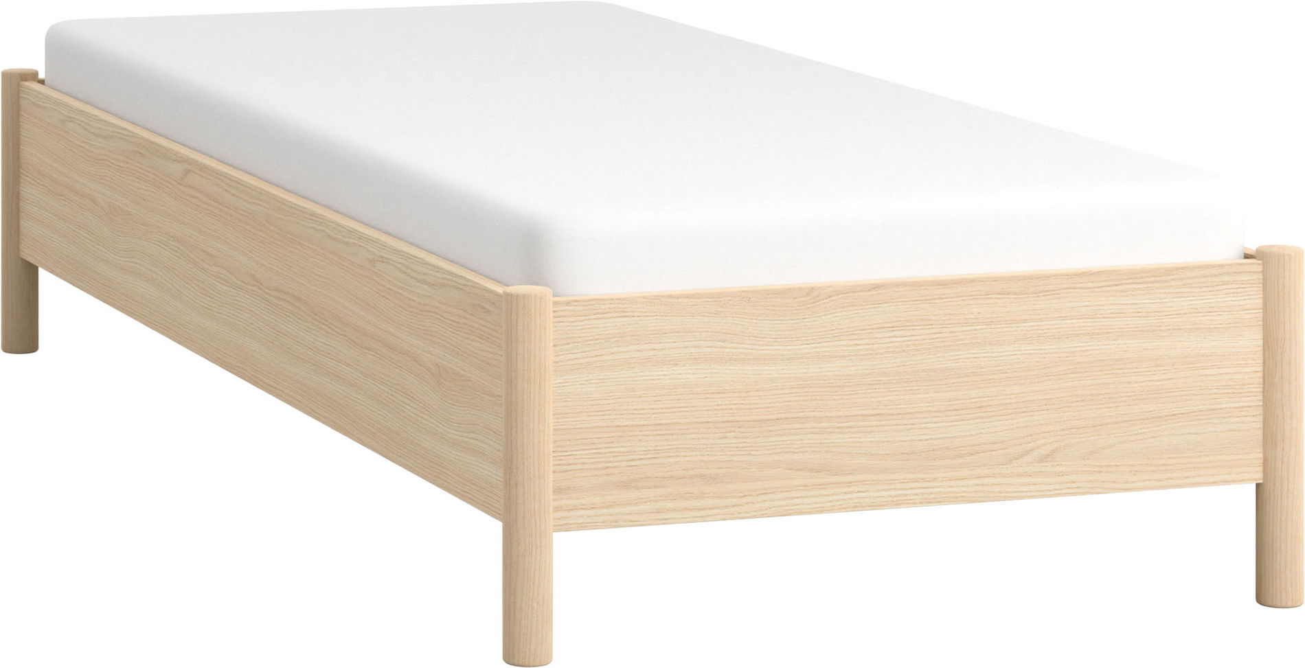 Vox OMM- Bett ohne Kopfteil mit Holzlatten 90x200cm / Eiche hell