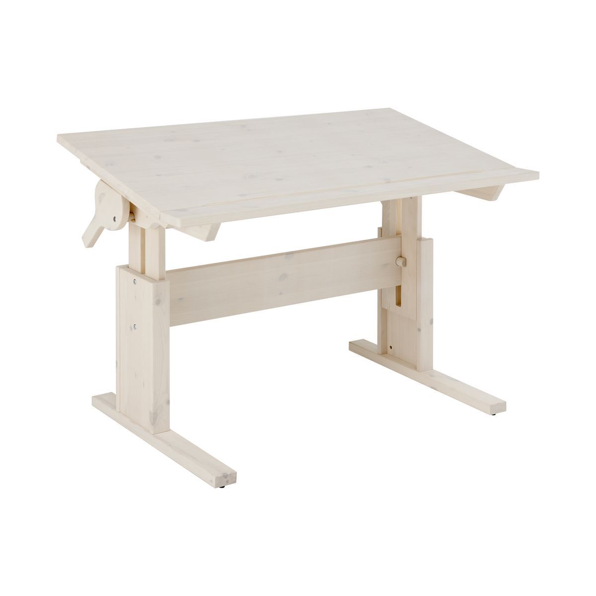 LIFETIME Schreibtisch Kiefer whitewash 30245-01W neigbar & höhenverstellbar