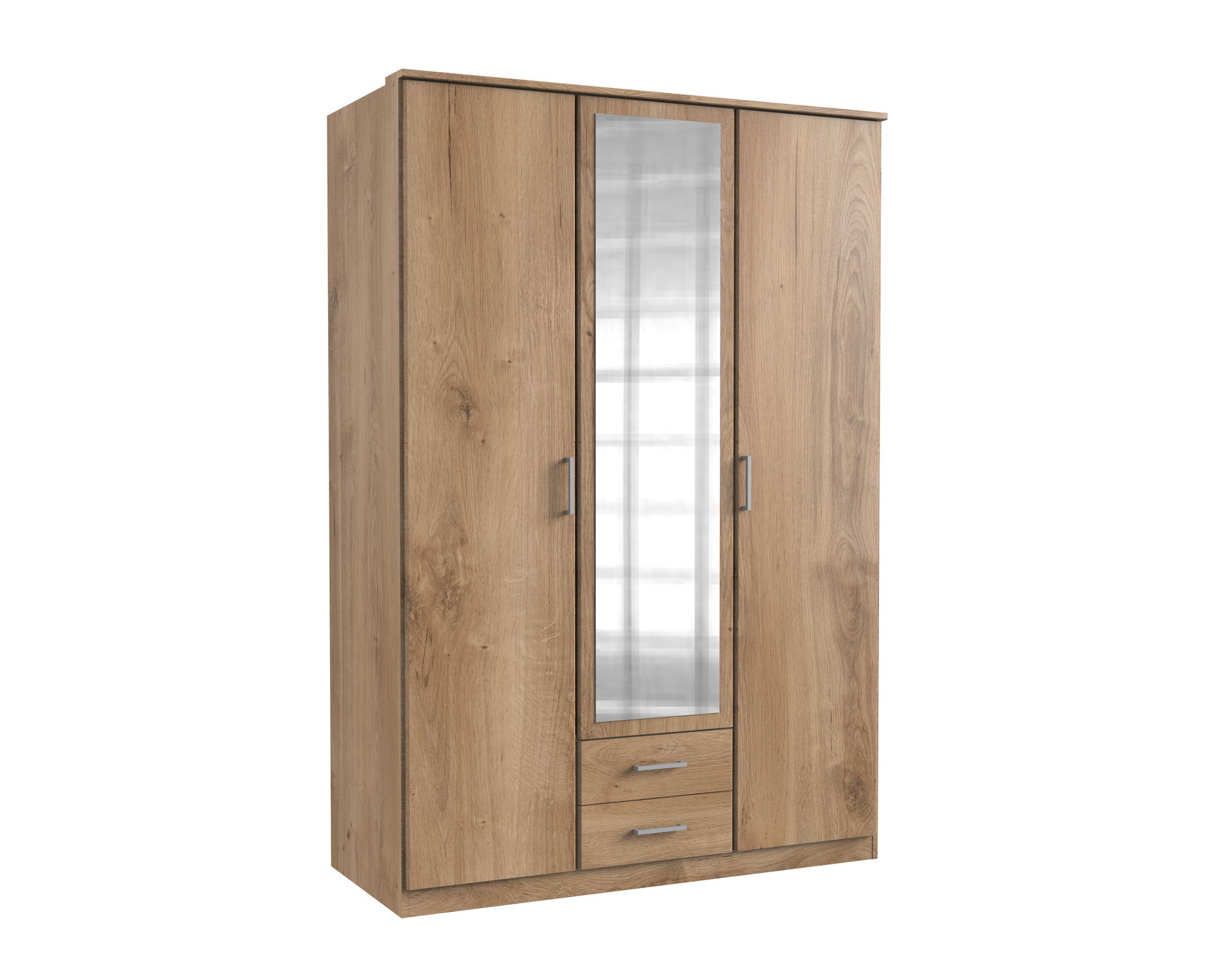 Wimex Osaka Kleiderschrank 3T 2S Plankeneiche-Nachbildung