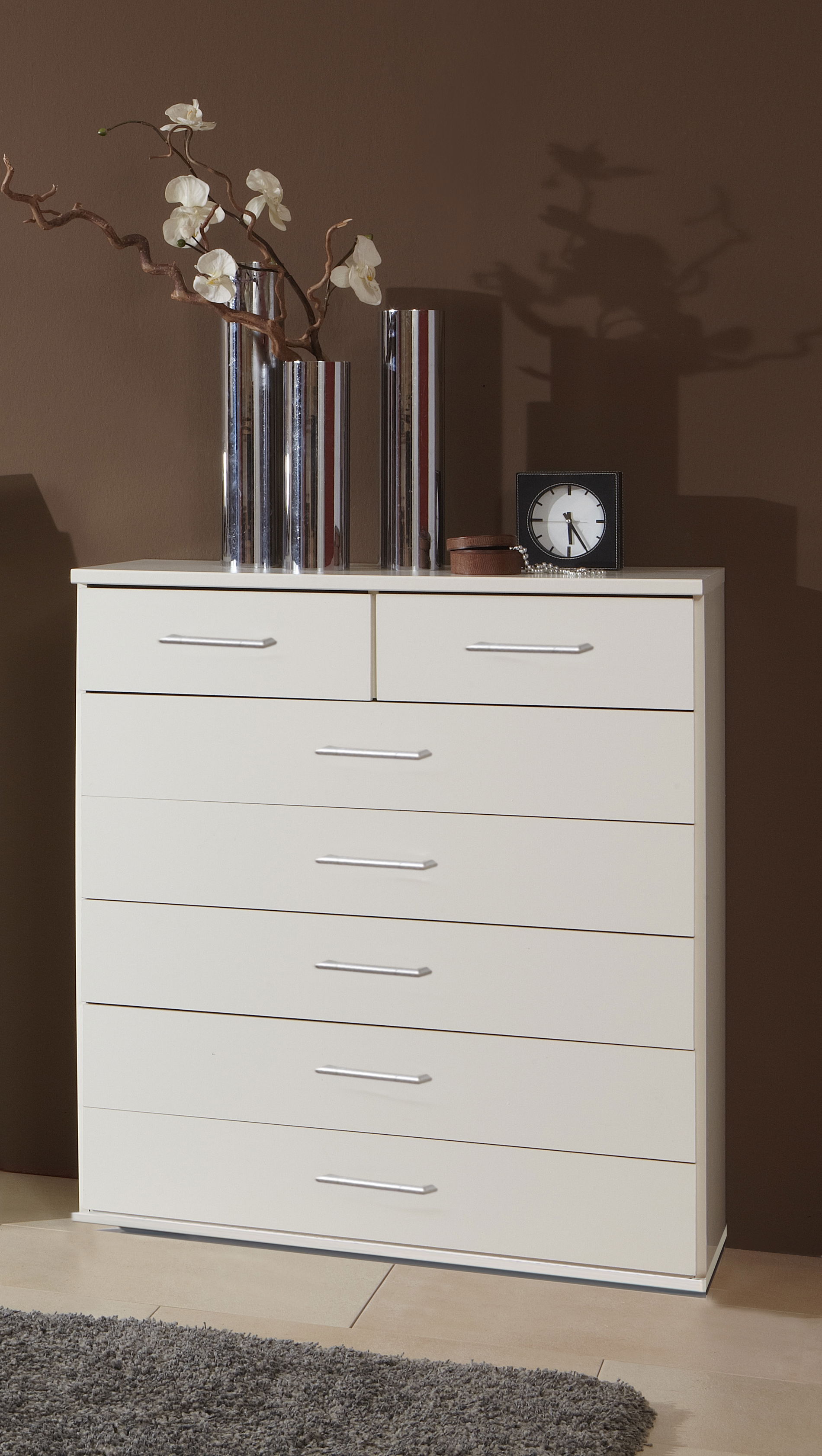 Wimex Osaka Schubkastenkommode 7S Weiß