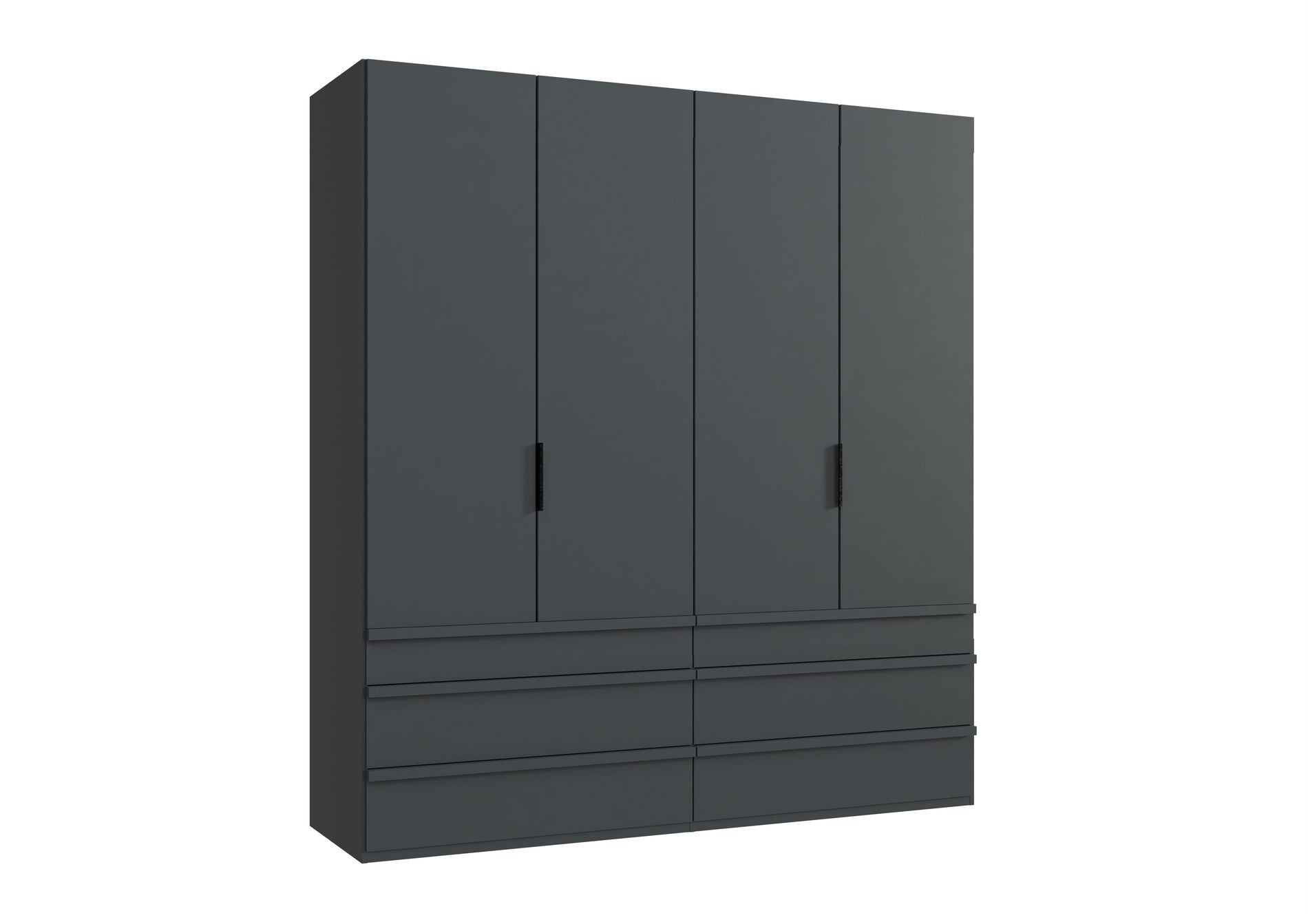 Wimex oxford Falttürenschrank 200x216 cm Schublade Grafit