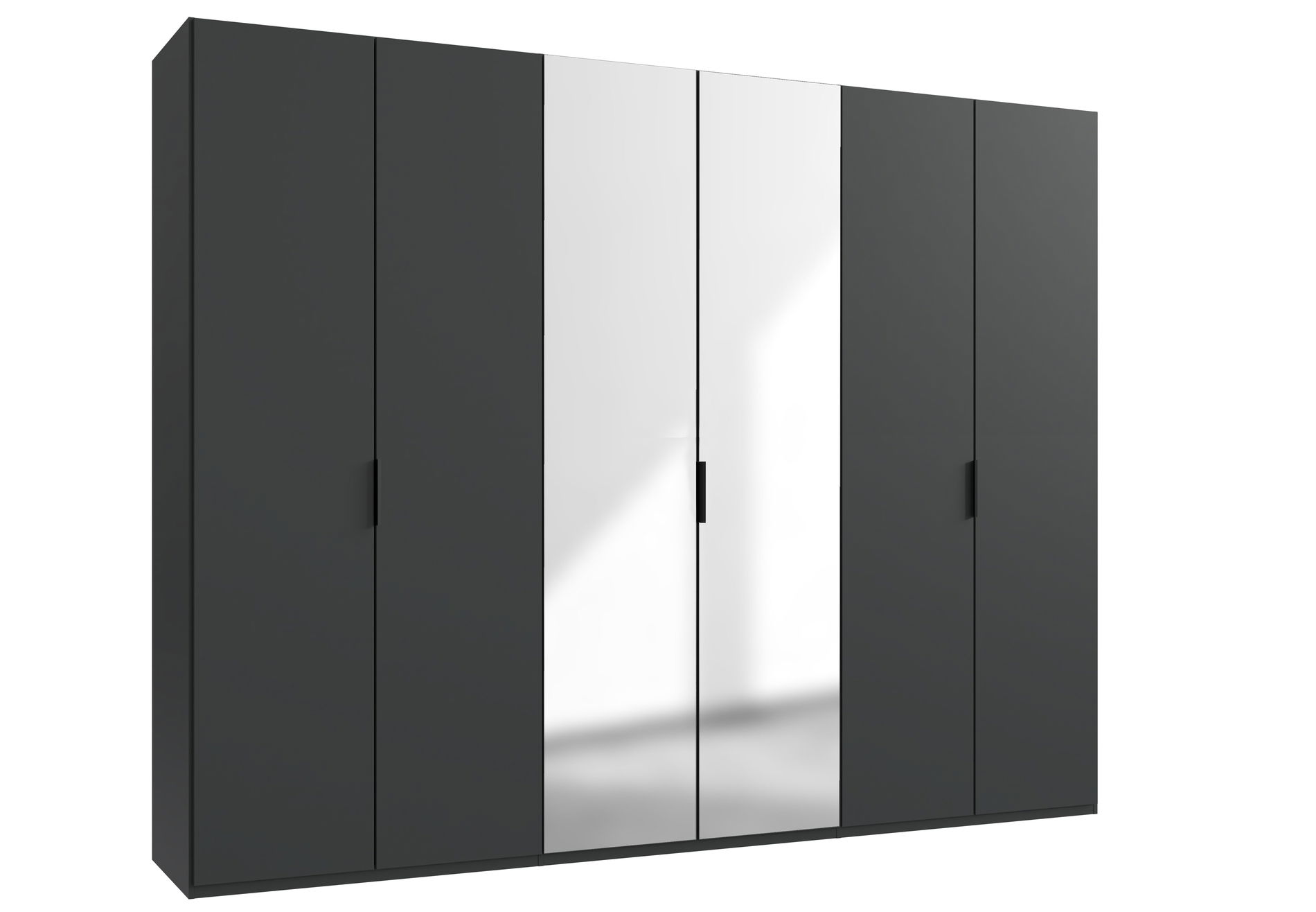 Wimex oxford Falttürenschrank 300x236 cm Spiegel Grafit
