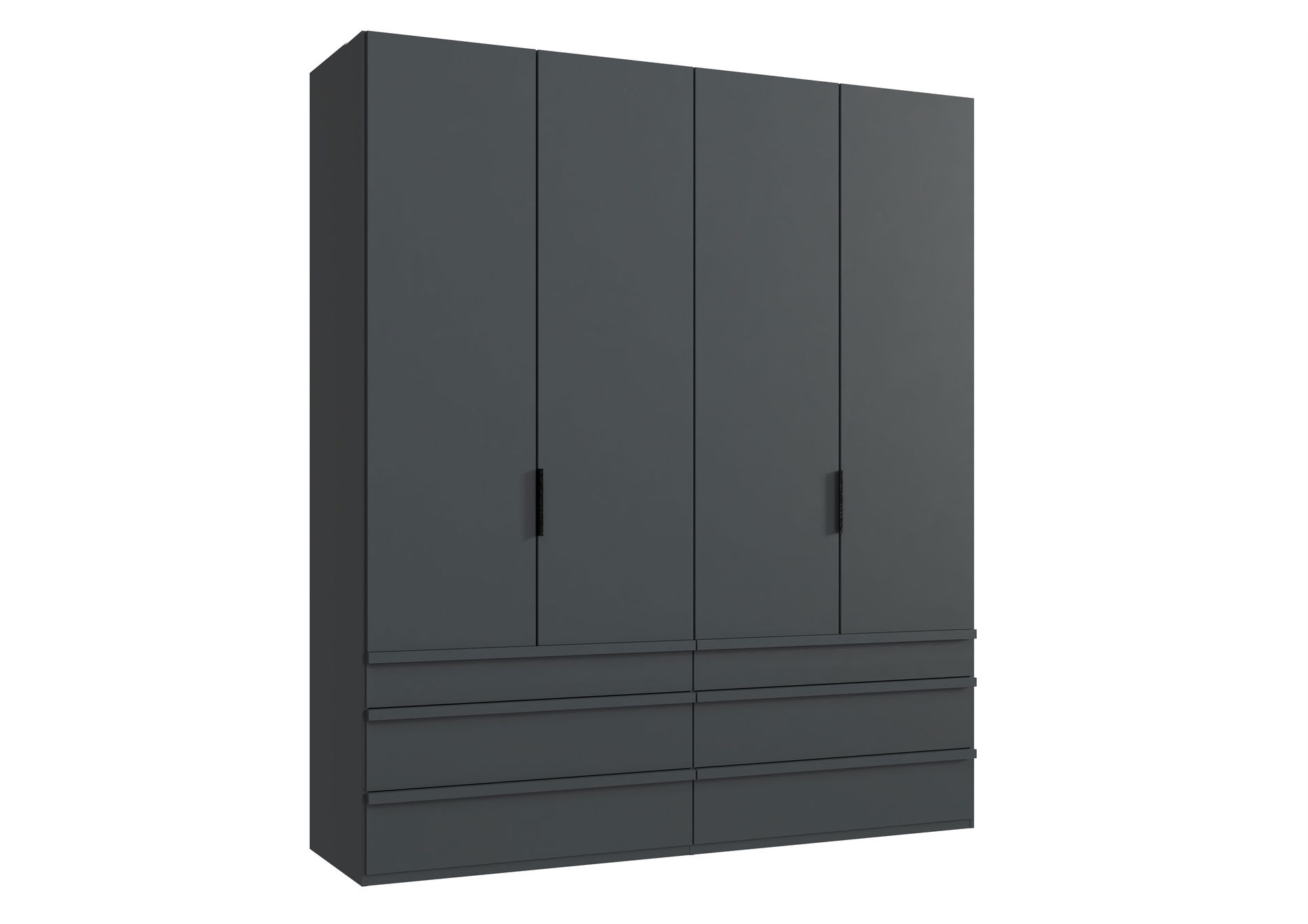 Wimex oxford Falttürenschrank 200x236 cm Schublade Grafit