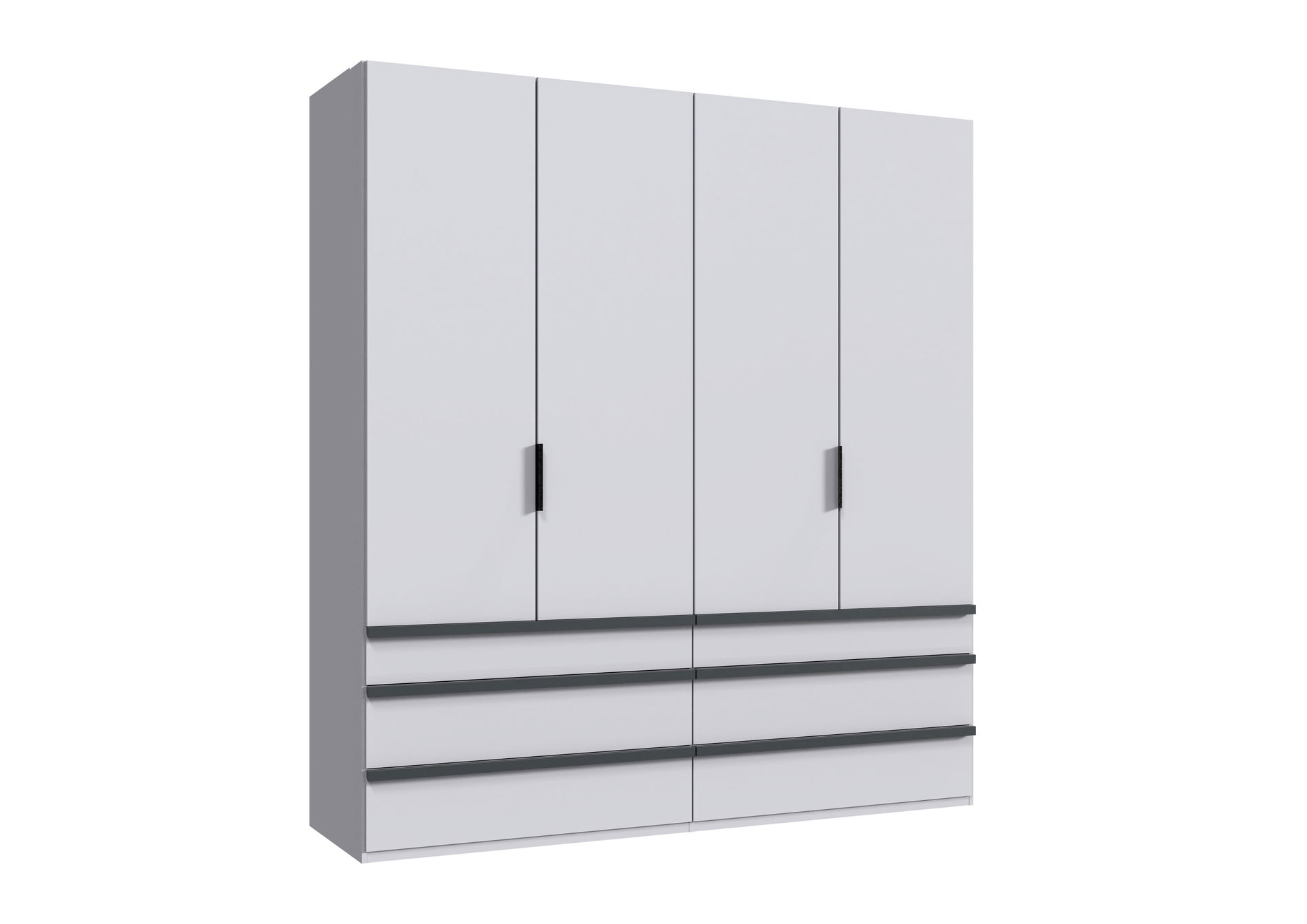 Wimex oxford Falttürenschrank 200x216 cm Schublade Weiß