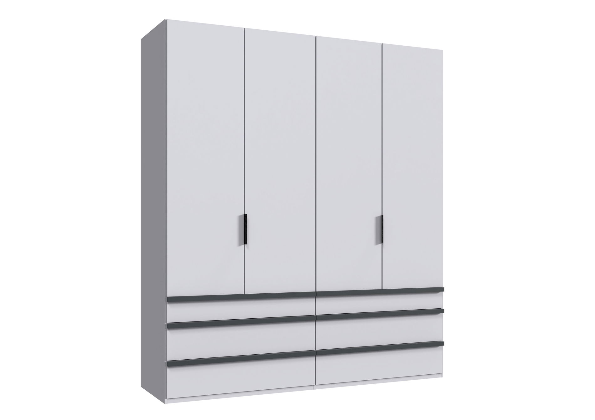 Wimex oxford Falttürenschrank 200x236 cm Schublade Weiß