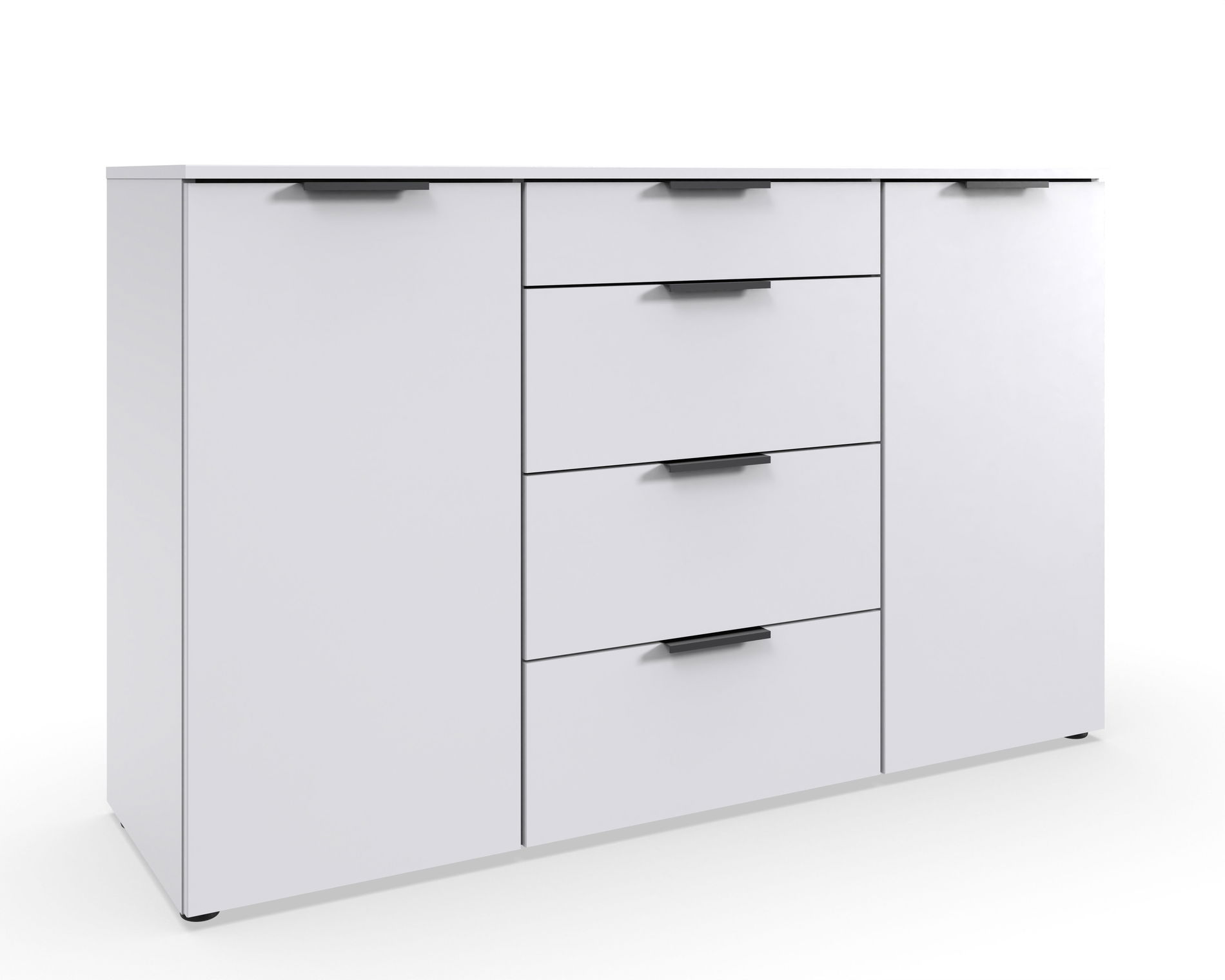 Wimex oxford Kombikommode 2T 4S Weiß
