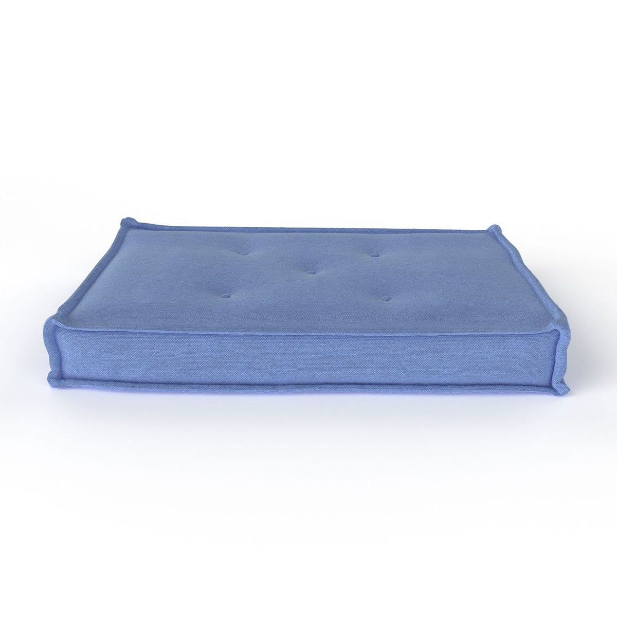 Nature Kid Palettensofa flach blau mit recycelter Schaumstofffüllung