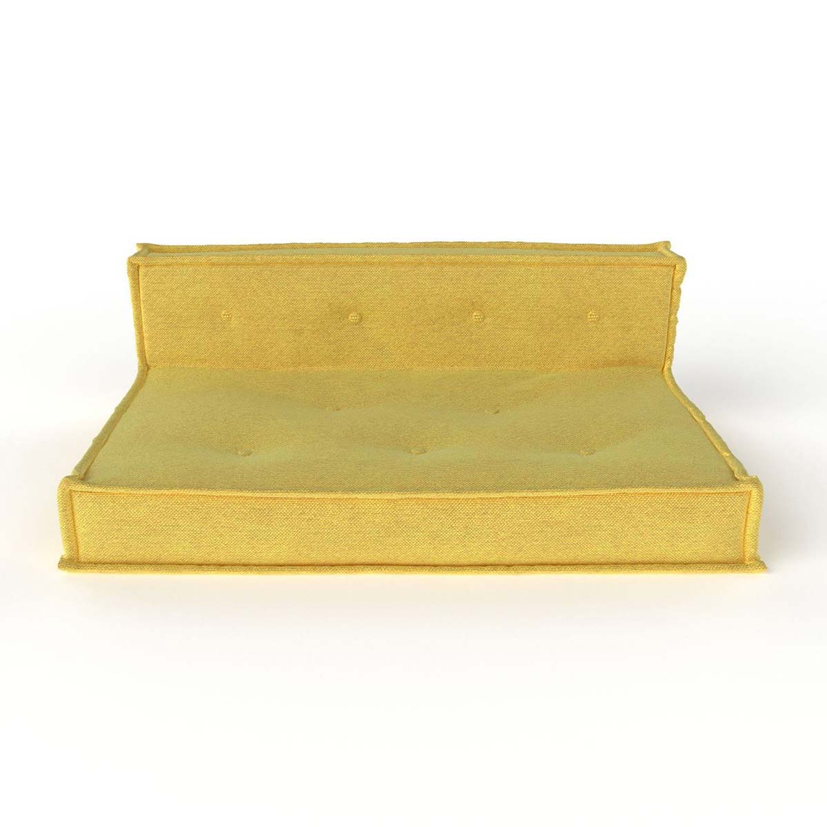 Nature Kid Palettensofa Mitte gelb mit recycelter Schaumstofffüllung