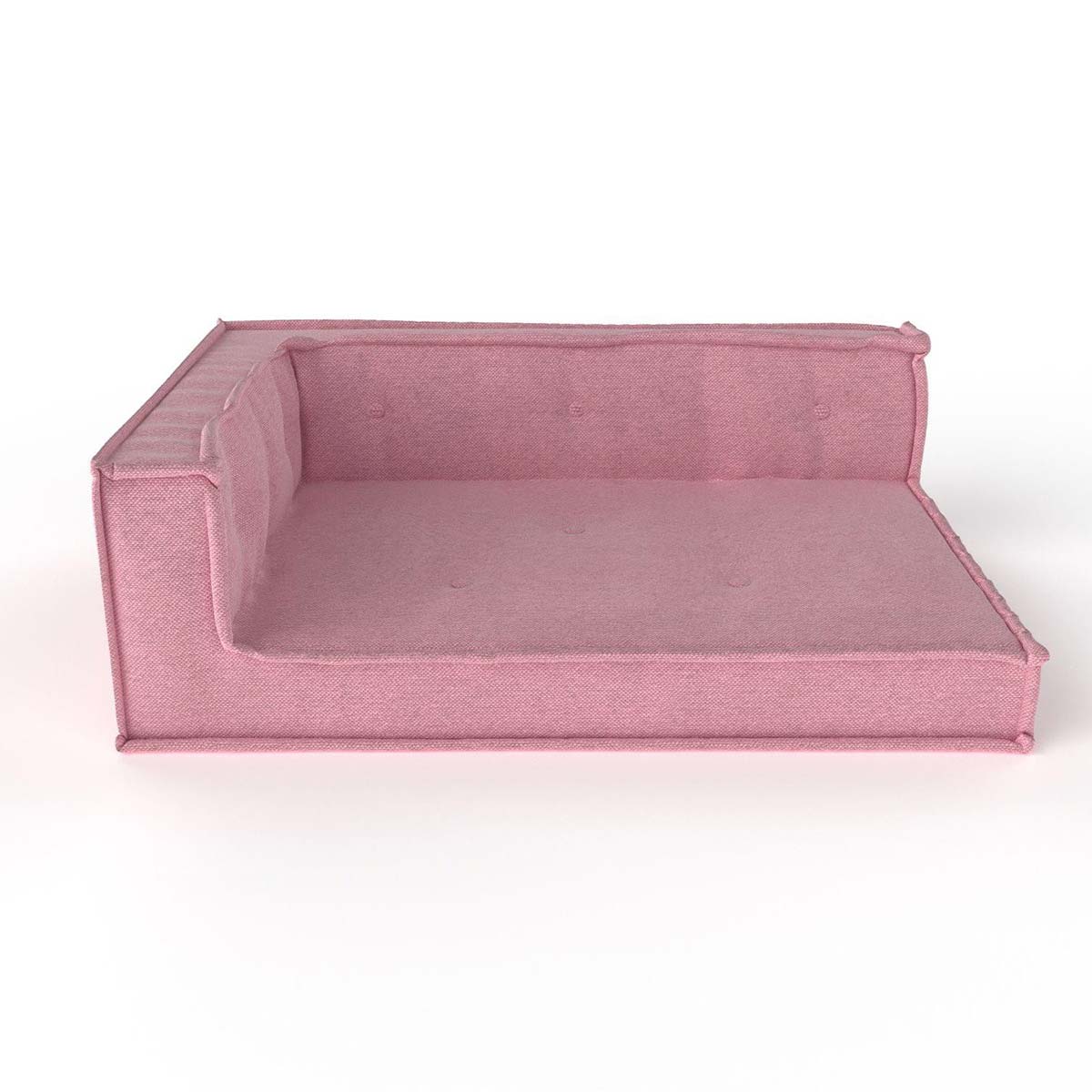Nature Kid Palettensofa Ecke links rosa mit recycelter Schaumstofffüllung