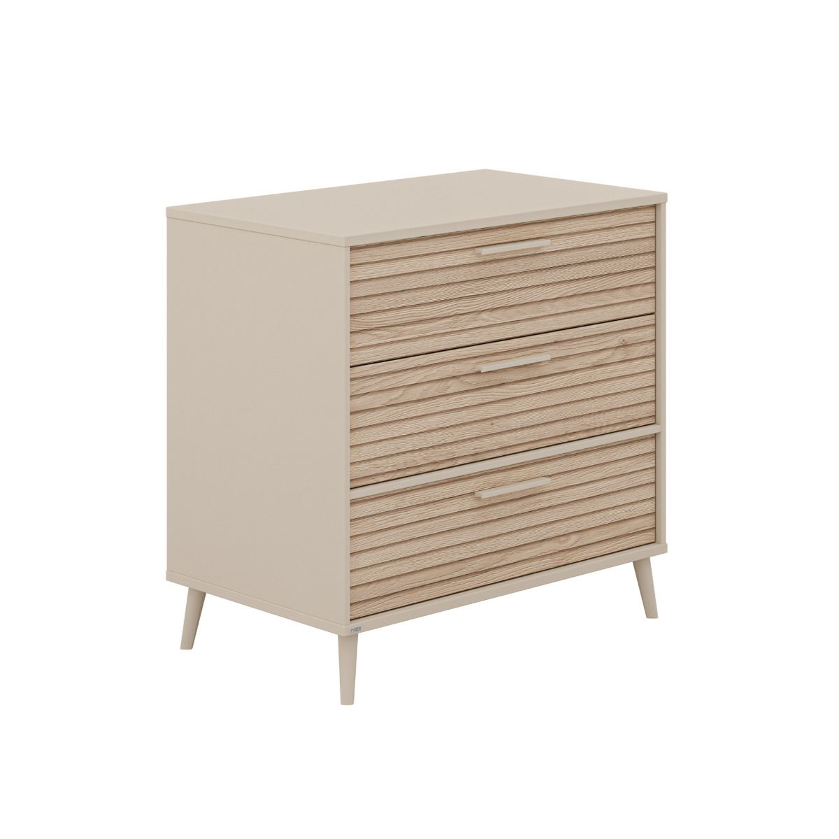 Paidi Eefje Kommode 3 Schubladen,  Groovy-Oak - schmale Ausführung