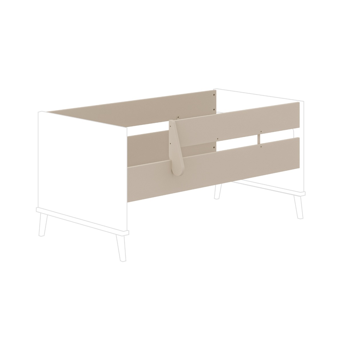 Paidi Sicherheits-Set für Kinderbett Cashmere-Beige Umbau-Set zur Juniorstufe