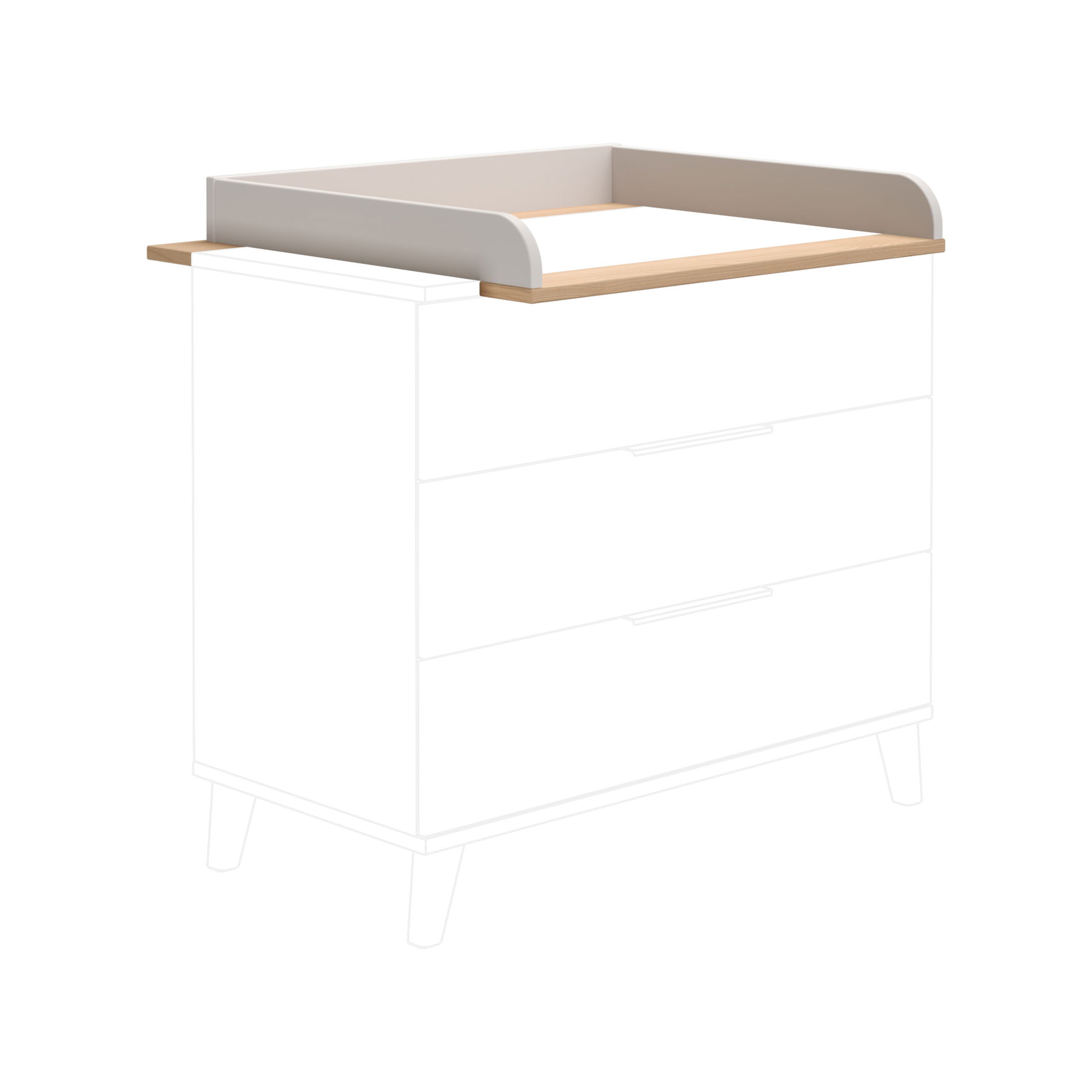 Paidi FIENE Wickelaufsatz breit, für Kommode 115 511