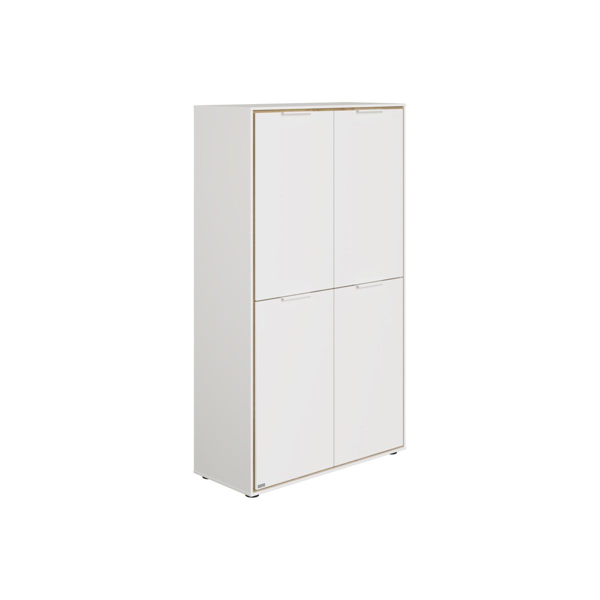 Paidi Lieven Regal 8 Fächer - 4 Türen kreideweiß/Eiche-Montana-Nachbildung