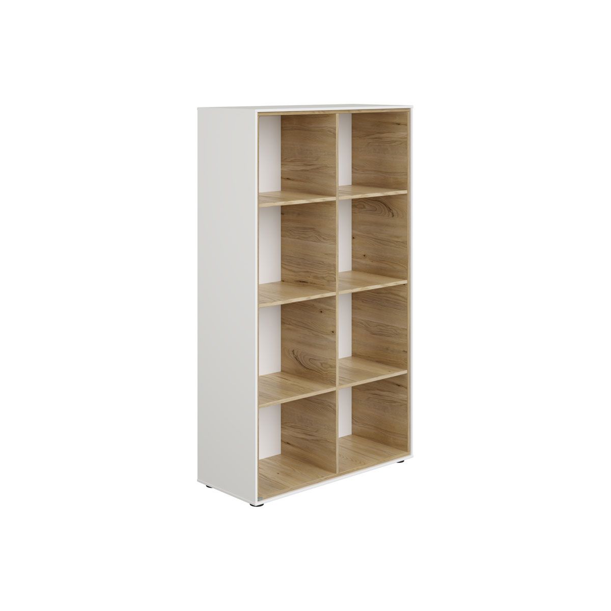 Paidi Lieven Regal 8 Fächer - offen kreideweiß/Eiche-Montana-Nachbildung