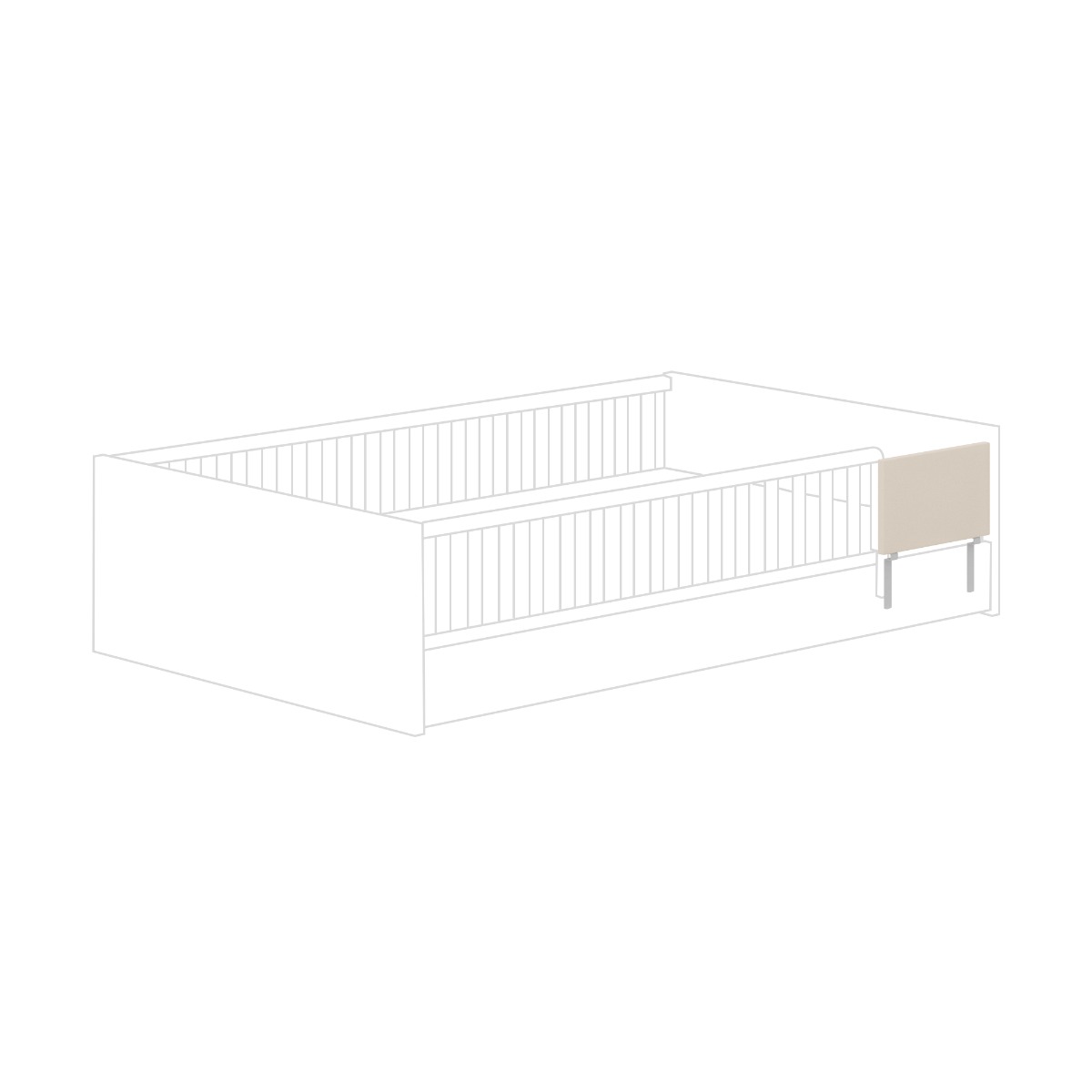 Paidi Rausfallschutz Cashmere-Beige für Little Flo