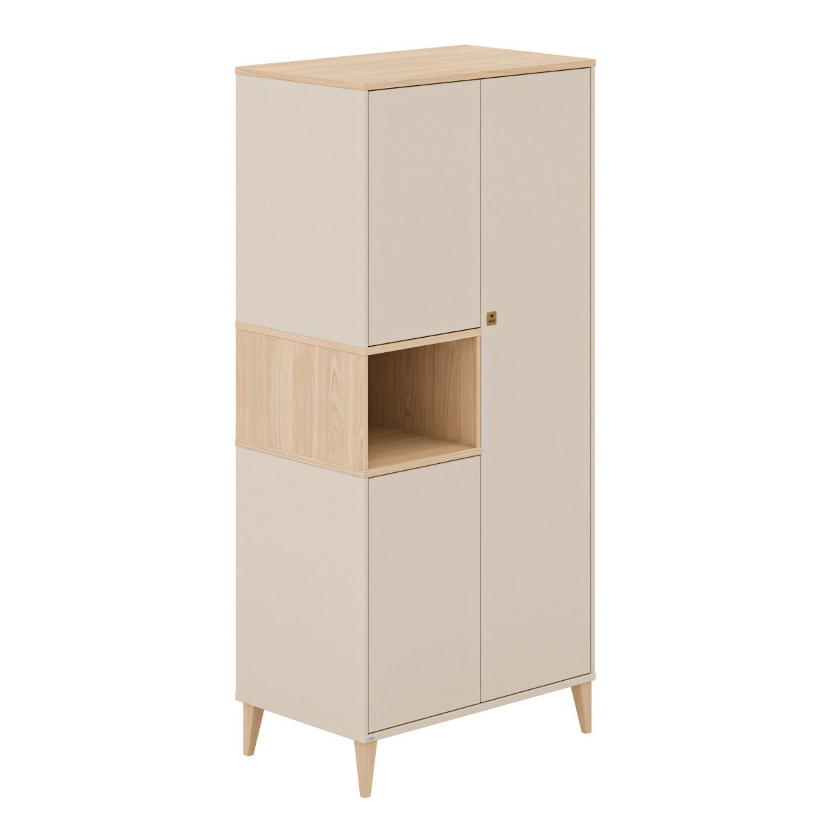 Paidi Mila & Ben Kleiderschrank 3T Cashmere-Beige / Scandinavian-Wood