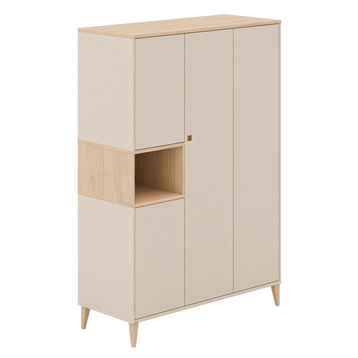 Paidi Mila & Ben Kleiderschrank 4T Cashmere-Beige / Scandinavian-Wood