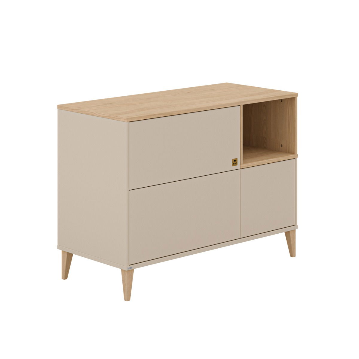 Paidi Mila & Ben Kommode Cashmere-Beige / Scandinavian-Wood