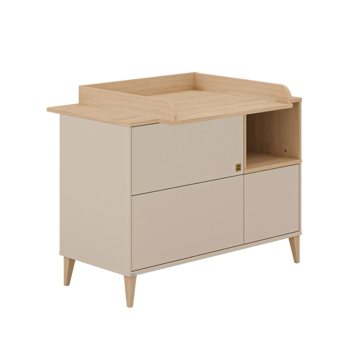 Paidi Mila & Ben Wickelkommode Cashmere-Beige / Scandinavian-Wood