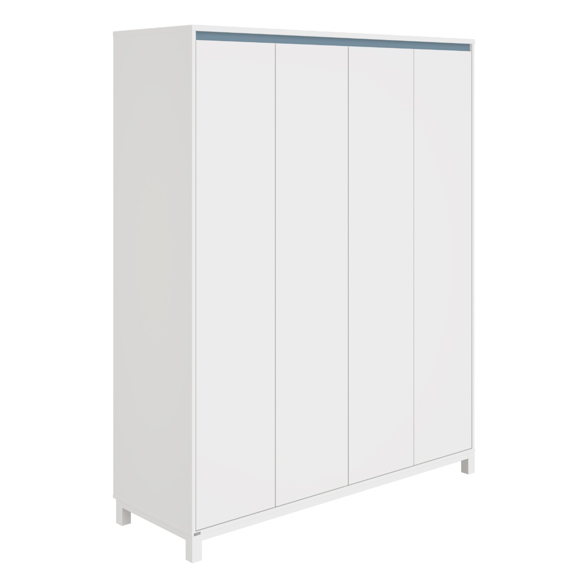 Paidi Olli Kleiderschrank 4 Türen Mattblau