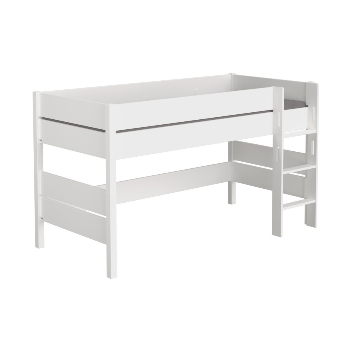 Paidi Tiago Spielbett 120 cm kreideweiß 120x200 cm gerade Leiter