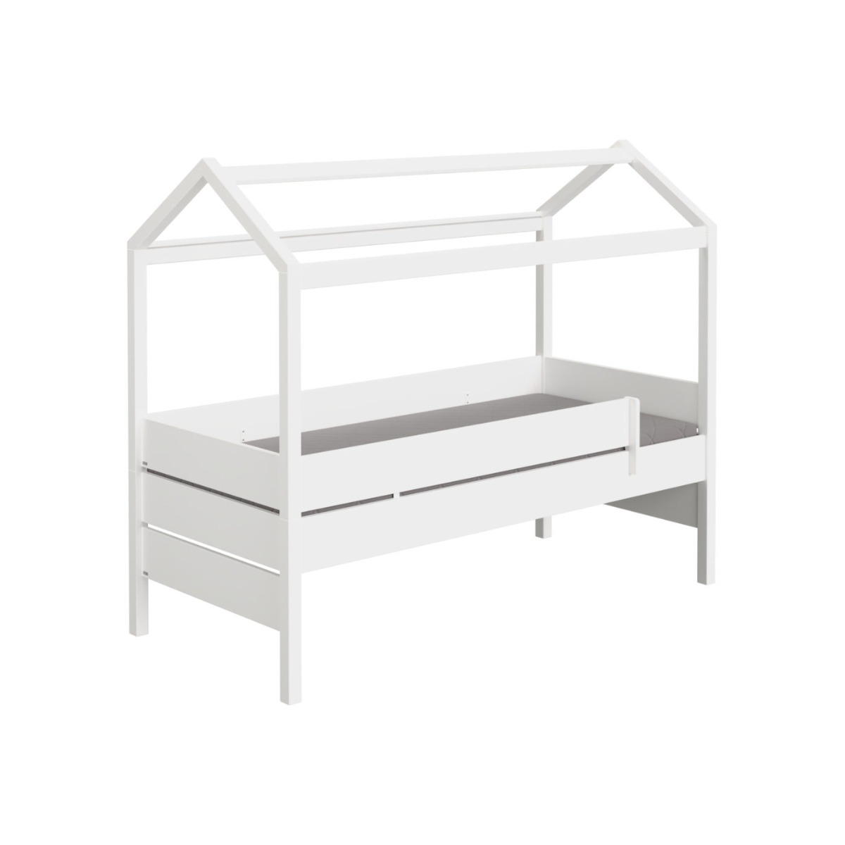 Paidi Tiny House Kojenbett Kreideweiß inkl. Dachgiebel